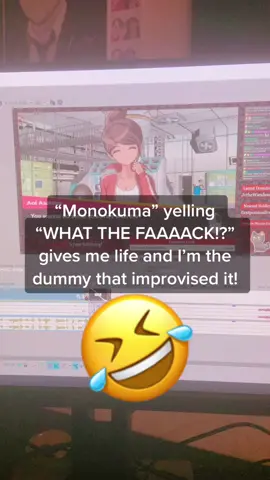 Editing #Danganronpa videos are fun, especially when you improvised lines during your stream recordings 🤣 #michaelastream #michaelalaws #monokuma