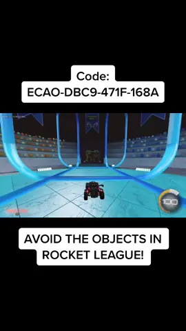 Avoid the objects in Rocket League!  Credit: DMC #fyp #foryou #foryoupage #rocketleague #viral #trending #xbox #ps4 #pc #custommaps #fy #timetrial #rl