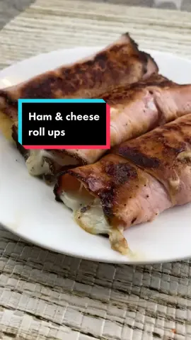 Would you eat these ham & cheese roll ups?! #easysnacks #snacks #foodhack #ketorecipes #lowcarb #healthysnacks