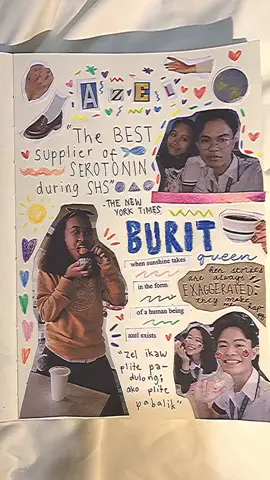 the only tiktok i made this week, a journal page for @azeljean02 😚 #stopmotion #90s #fyp