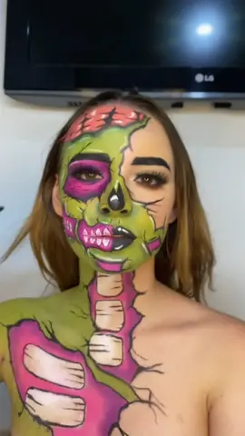 Tiktok me odia #viral #parati #zombiemakeup #tutorial #makeuptutorial #makeup #halloweenmakeup
