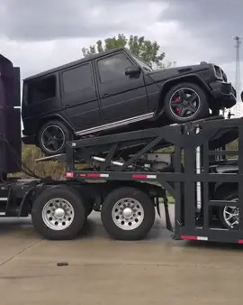 Loaded 7 car trailer.                                       #carhauler #truckingindustry #autobroker #logistics #relocation #cartransport