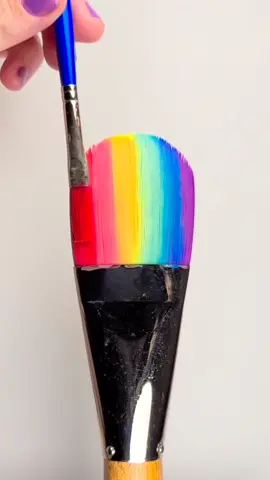 Pastel Rainbow Paintbrush 🖌 #draw #paint #satisfying #draw #myart #painting