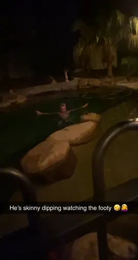 “Rum, pool, footy... nake nake” 😂🤦‍♀️ #husband #whydidimarryhim #stateoforigin2020 #skinnydipping #chunkydunking #livingthelife