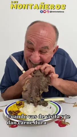 Cuando vas de visita y te dan carne dura, etiqueta a quien le ha pasado?  #losmontañeros #manizales #tiktok #medellin #colombia #viral #humor #tiktok