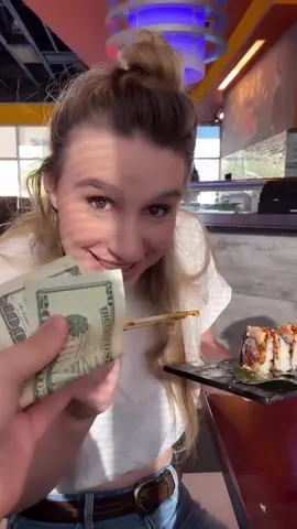 Convincing My Girlfriend To Try Sushi 🍣 @cassie