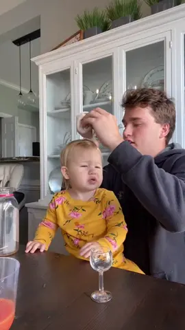 Teaching my niece to pour drinks part 3 (: #NBADraft #yeetbaby
