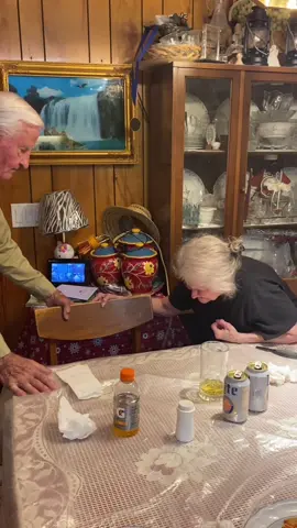 A cute, flirty moment btwn Momma & Daddy. Older ppl are still allowed to flirt. #fyp #grandparentsoftiktok #funny #Love