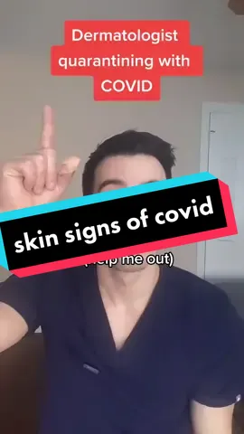 possible skin signs of covid! follow for my quarantine! #covid #quarantine #WorkingAtHome #dermatologist #skincare #rash #fyp #viral #hack #acne #hive
