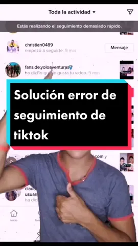 hoy te enseño cómo solucionar error de seguimiento fácil si te funciona sígueme y comparte#fyp #errordetiktok #fouryou #parati #viral #xzbcya
