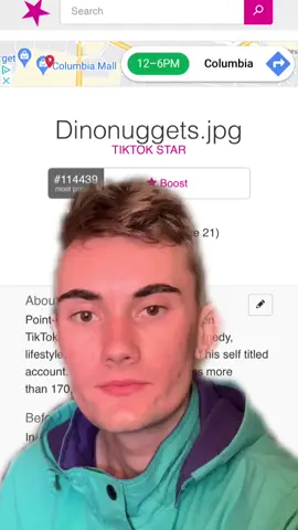Made it to famous birthdays I peaked
