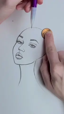 Portrait Sketch ♡ #art #satisfying #paint #draw #vibe #craft #DIY #myart