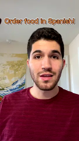 How to order food in Spanish 🙋‍♂️ #learnspanish #spanishlesson #studyspanish #spanish