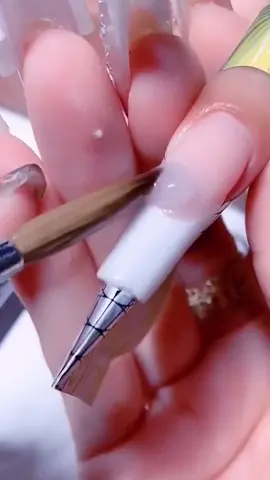 Nail extension #tiktoknail #ambernail #fyp #diynailsathome #diynails #nailextension #nailtutorial