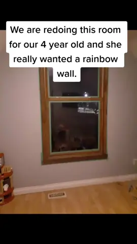 Rainbow Accent Wall 🌈 #crafts #fyp #foryou #rainbow #paint #DIY #accentwall