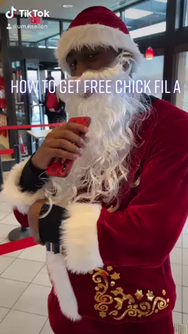 How To Get Free Food at Chick-fil-A ❗️❗️😂@um.itsallen #lifehacks #FgoZahYT#Santa#Hacks #publicinterviews