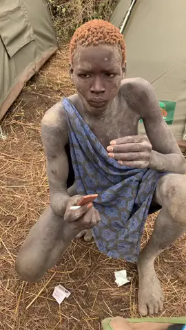 This video was stolen from my inst. Here is the full version. Guy from #mundari #tribe (#SouthSudan) tastes #chocolate for the first time in life