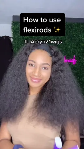 Flexirod tutorial with @aeryn21wigs_official headband wig ✨