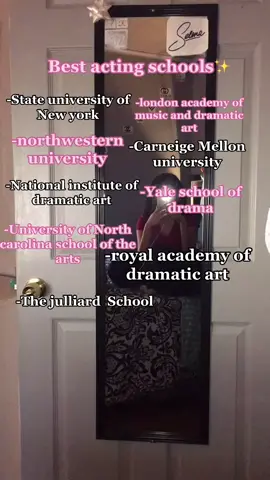Best acting schools 🏫✨#fyp #foryou #foryoupage #acting #actor #career #rich #school