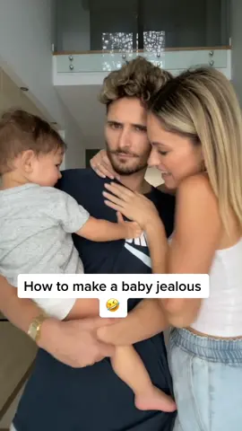 Baby & Mummy fight over Daddy! 😝  #coupleschallenge #family #baby #couple #mom  #daddy