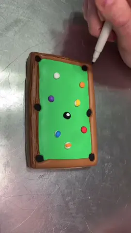 Can you believe this is a cookie? #cookie #pool #pooltable #billiards #billiardspool #poolballs #poolball