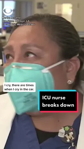 California ICU nurse breaks down while explaining the challenges of working through the pandemic. #news #coronavirus
