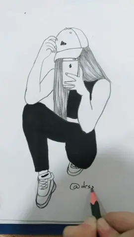 🎨🎨 بتحبو التصويير ؟؟؟؟ 📱📱📷📸❤😉#رسامه🎨 #drawing #foryou #رسم_فتاة #رسم #بنت #اكسبلورر #painting #رسم_سهل #رسمات
