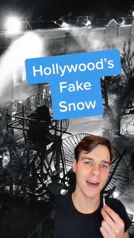A brief history of fake snow ❄️ #oldhollywood #hollywood #coldweather #fakesnow