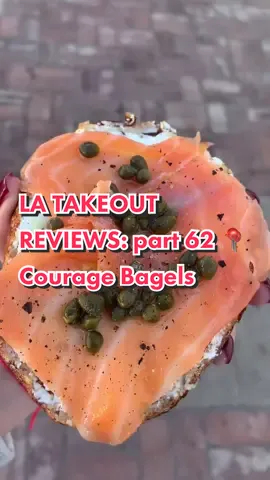 LA TAKEOUT REVIEWS: part 62 Courage Bagels #bagel #lafoodreview #lafoodies #bagelsandwich
