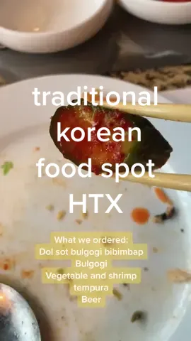 traditional #korean food spot in Houston. my favorite so far! Which one is your fav spot? #htx #htxfood #htxfoodie #houston #fyp #houstonfood