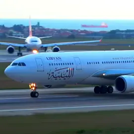 Libyan Airlines A330 takeoff at Istanbul Atatürk airport #justaviation #istanbul #fyp