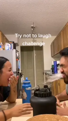We did a try not to laugh challenge on our YouTube(AileenandDeven)! full video in bio ☺️