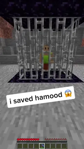 i saved hamood 😱 #Minecraft #foryou #minecraftmemes