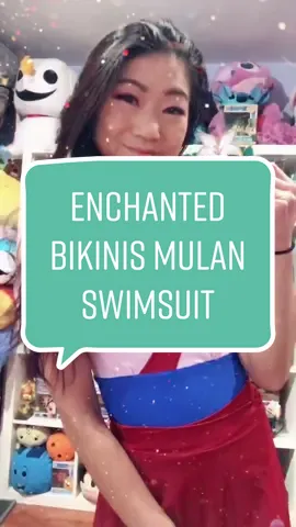 @enchanted_bikinis Mulan Swimsuit! Can’t wear to wear this out when it’s safe 🥺🌸 #disney #disneystyle #mulan #swimsuit #disneymulan #disneyfashion