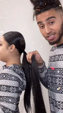 I perfected my girls ponytail. Here’s a DIY for y’all #Christmas2020 #hairstyle #weave #couplegoals #hairtutorials