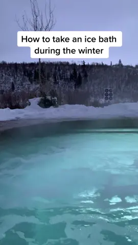 How to take an ice bath during the winter 😂