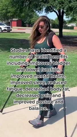 Benefits of walking with an exoskeleton device if you have sustained a spinal cord injury #LearnOnTikTok #rewalk #morningwalk #disability #positivity