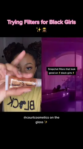 #duet with @egirleditts Trying these Snapchat filters for black girls ✨💕 #greenscreen #fyp #blackgirlmagic #blackgirlfilter