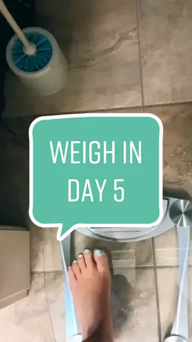 Weigh in Day 5! #weighloss#scale #progress#feelingood