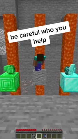 be careful who you help #Minecraft #foryou #minecraftmemes