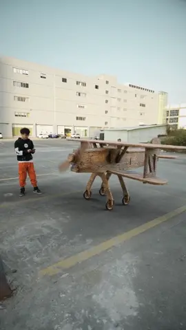 The wooden plane took six months to build