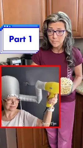 Wait till you see what happens😂 #popcorn #blowdryer #hairbonnet #hairflair #hairdryer #cap #bag #popping