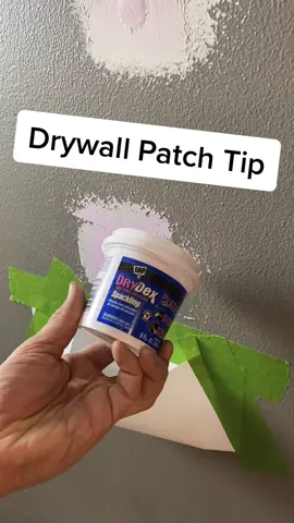 Drywall Patch! #LearnOnTikTok #alwayslearning #DIY #howto #drywall #patch #spackle #dap #tipsandtricks #tips #doityourself