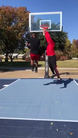 Which shot was more impressive? 🥵👀 @d_j_roberson #basketball #trickshot #fyp