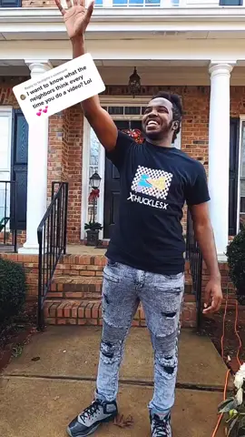 Reply to @teritighe SOMETIMES MY NEIGHBORS WATCH AND SMILE! 🤣😂🤣😂🤣 #harrishouse