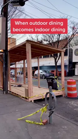 Indoor dining on a sidewalk 🥸 #chinese #asian #culture #nyc #pandemic #ironic #pov #why #realtalk #reality #riddle #foryou #fyp