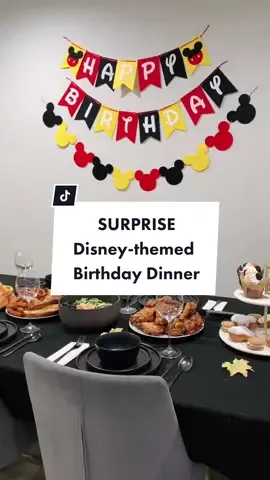 Hosted a surprise Disney-themed birthday dinner for my friend Bobby. ♥️ #disney #cozyathome #fyp #dailyvlog #myroutine #welcome2021