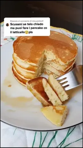 Pancakes al latticetto #pancakes #buttermilk #imparacontiktok #milk #Rispondi a @nina.andreoli