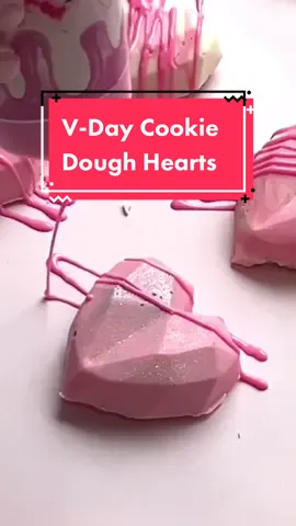 I used #bettycrocker No Bake Cookie dough in these! So yum! #valentinesdaydiy #heartmold #EasyRecipe