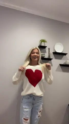 Falling in love with our heart sweater 😍 #ProjectCar #fyp #valentine